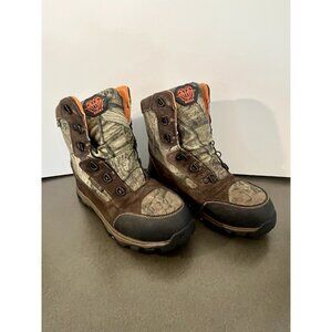 Rocky Kids Ram Hunting Boots Camo & Orange Accents Size 4M